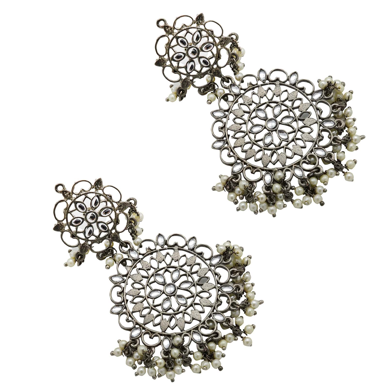 Swati Silver Oxidized Earrings - Image 6