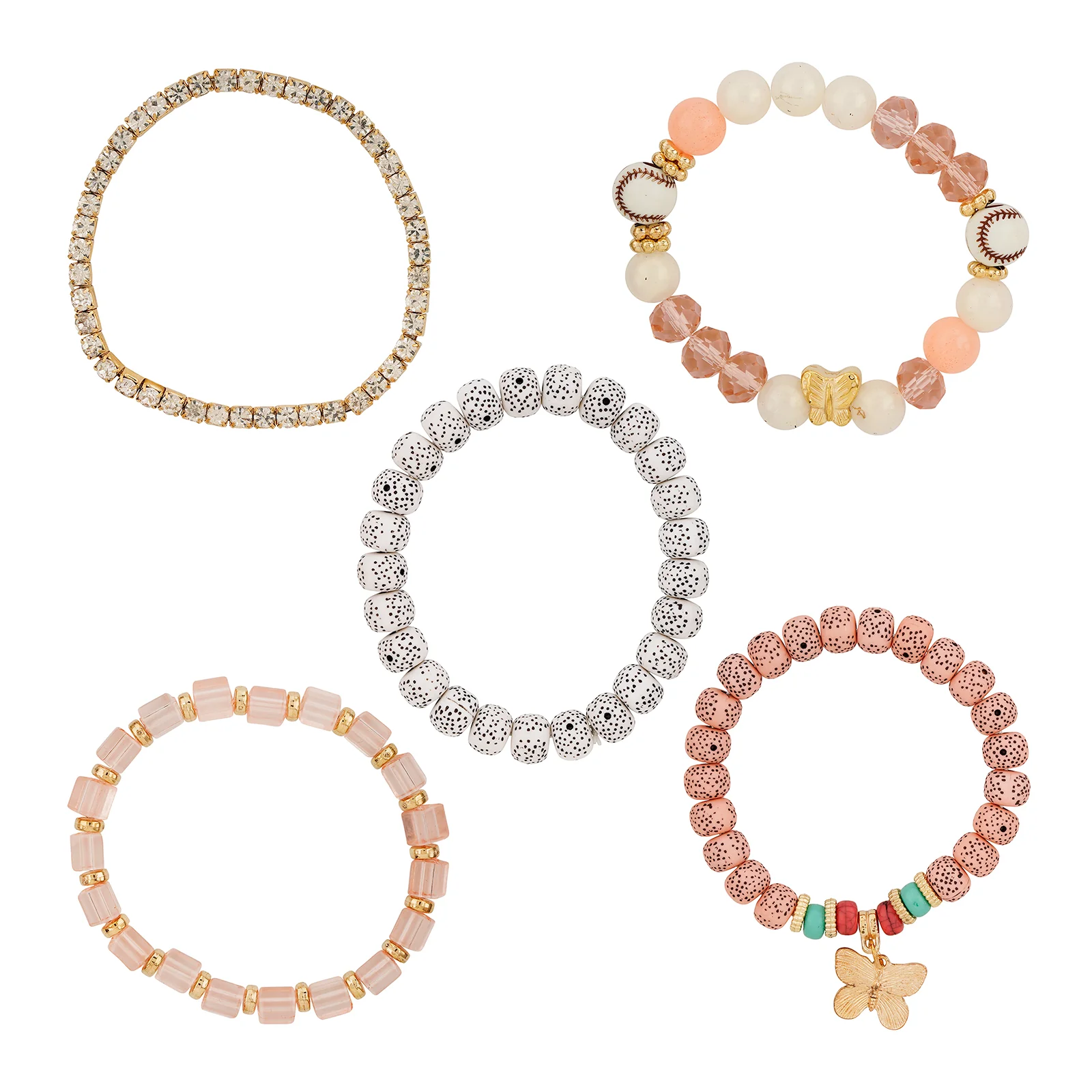 Sweet Nothing Blush Beaded Bracelet - Image 3