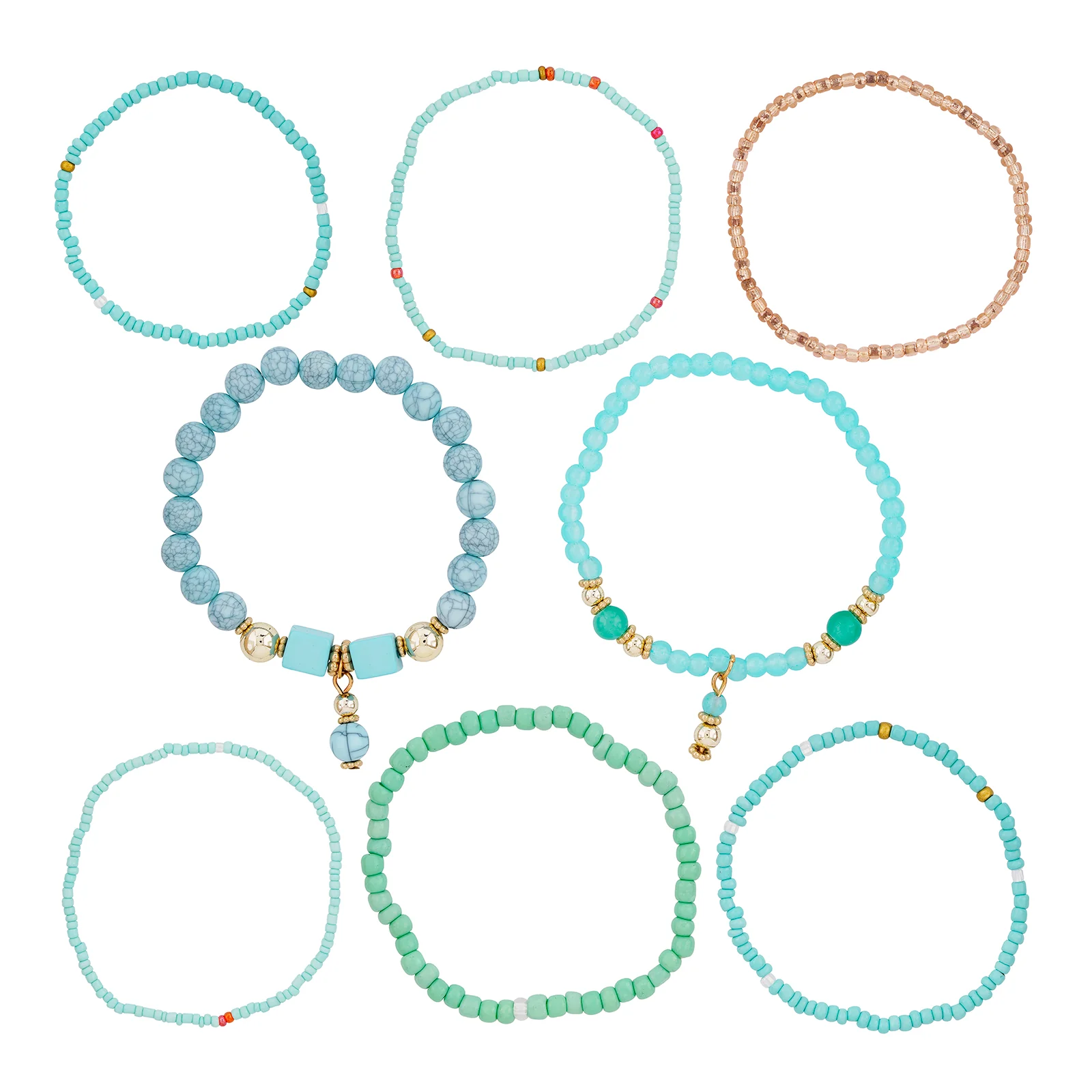 Sweeter Than Fiction Blue Beaded Bracelet - Image 3