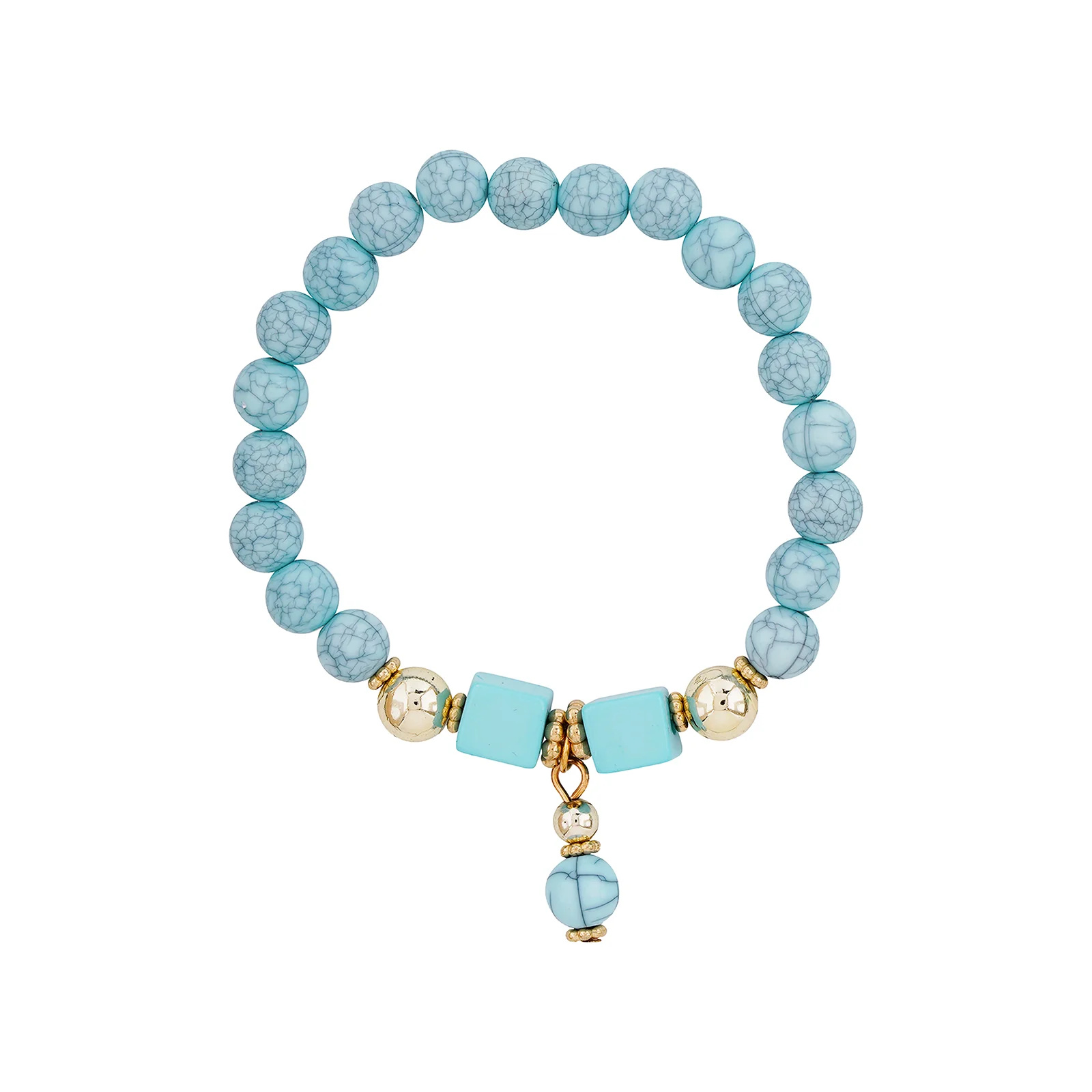 Sweeter Than Fiction Blue Beaded Bracelet - Image 4