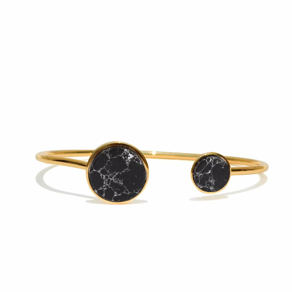 Tallie Black Dial Rosegold Watch Bracelet Stack - Image 6