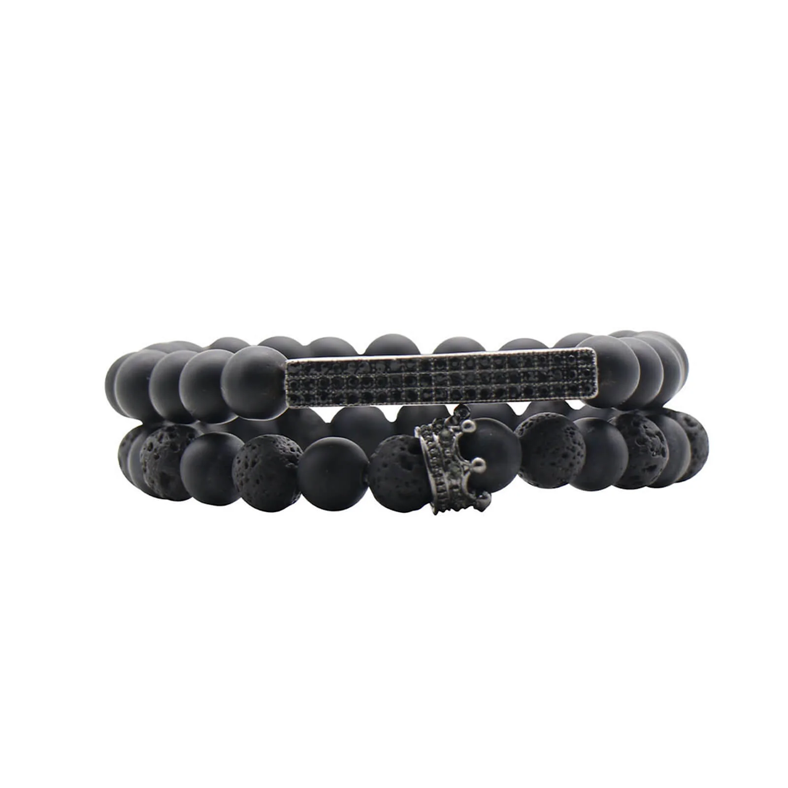 Tantor All Black Men's Watch Bracelet Stack - Image 4