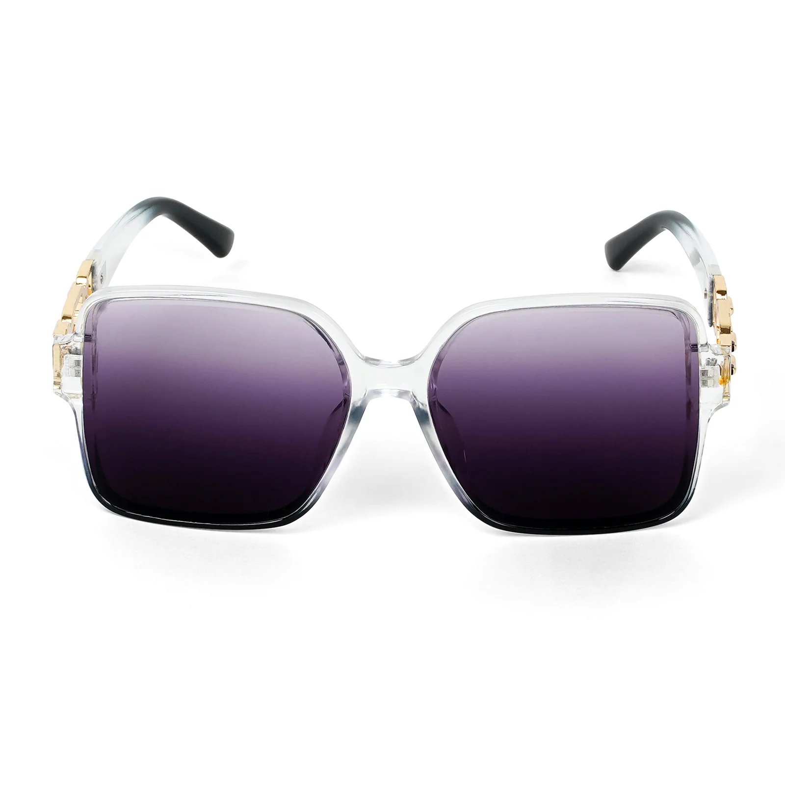 Tea Party Square Purple Sunglasses - Image 3