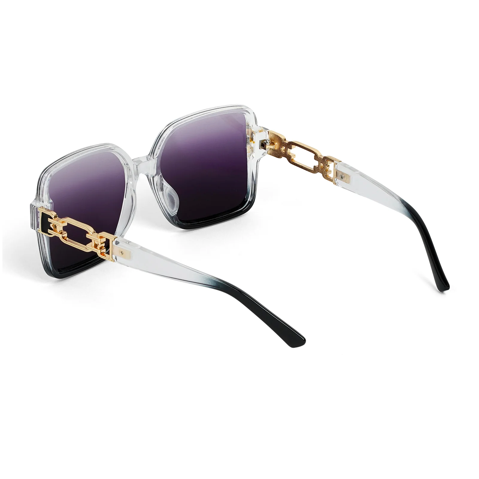 Tea Party Square Purple Sunglasses - Image 6