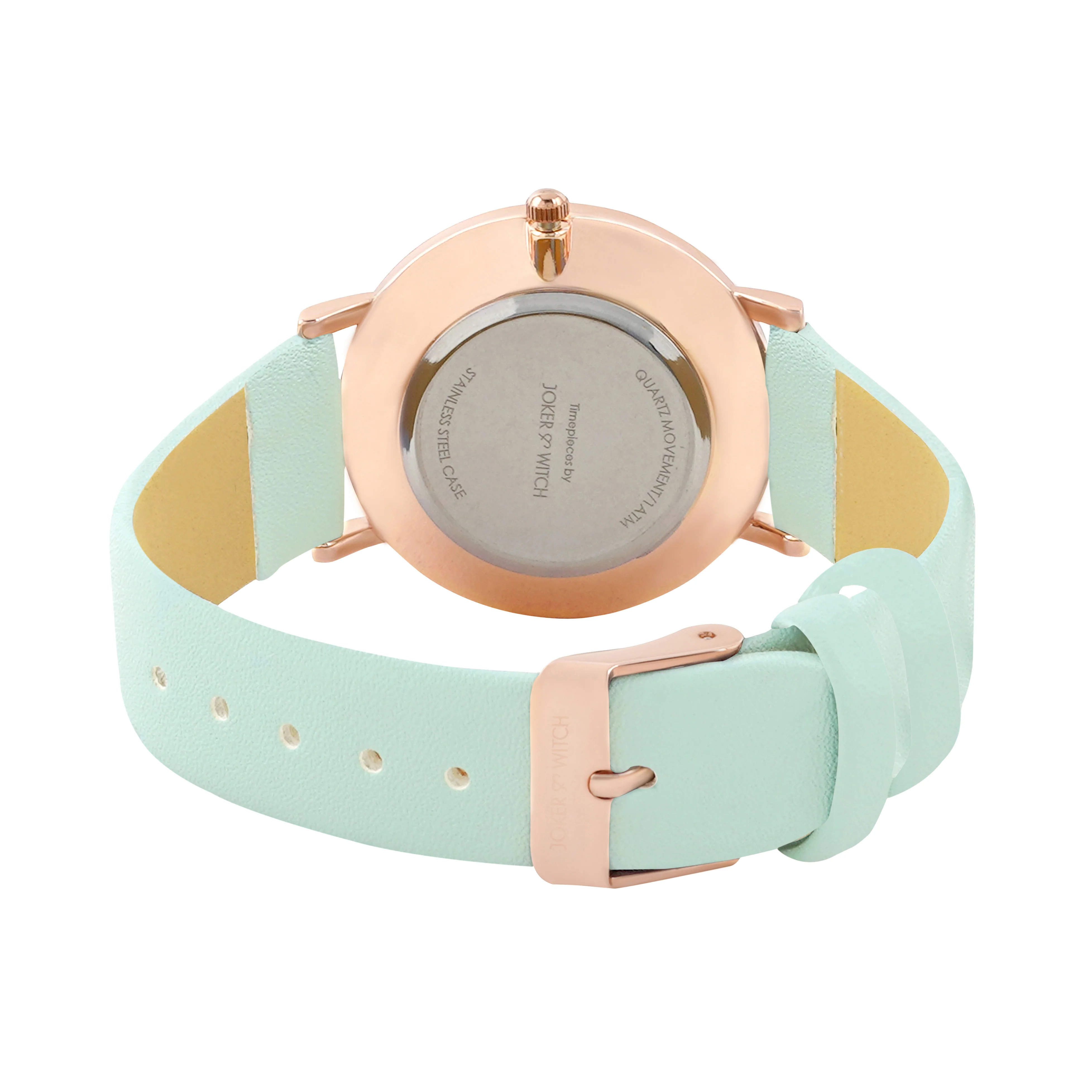 Printed Teal Trip Medium Dial Green PU Strap Women's Watch - Image 6