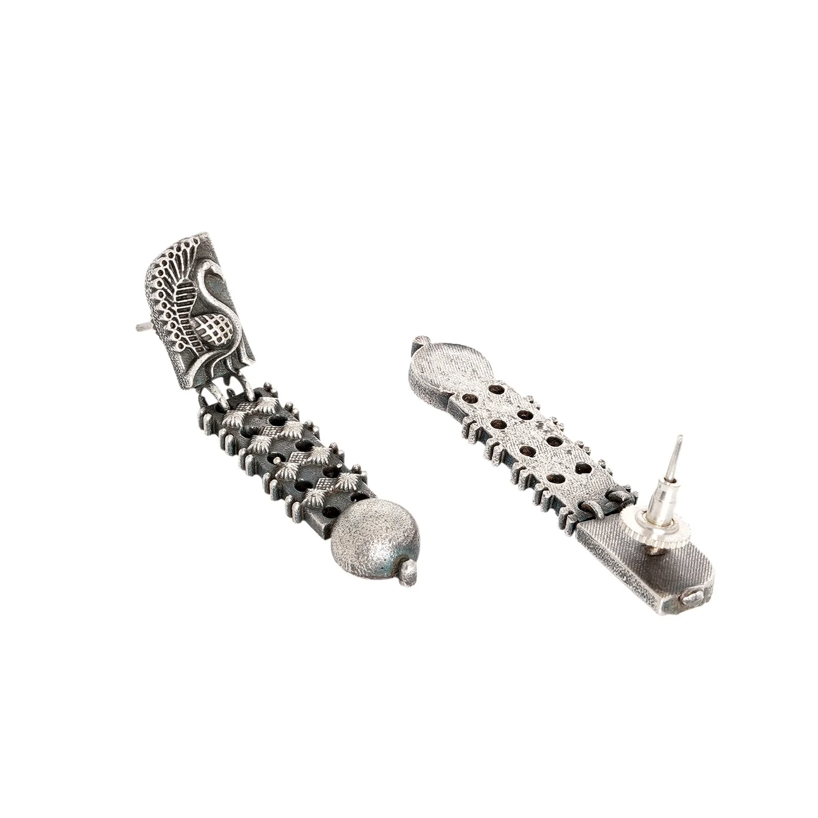 Teejh Aalina Silver Oxidised Earrings - Image 5