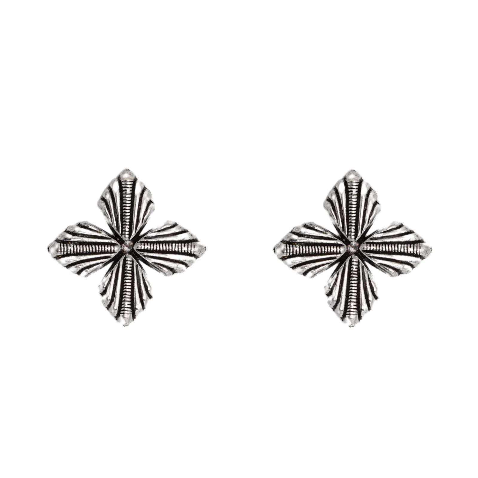 Teejh Aaloka Silver Oxidised  Choker Necklace Set - Image 6