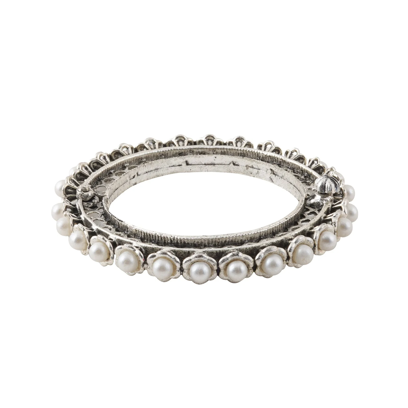Teejh Aanika Silver Oxidised Bracelet - Image 3