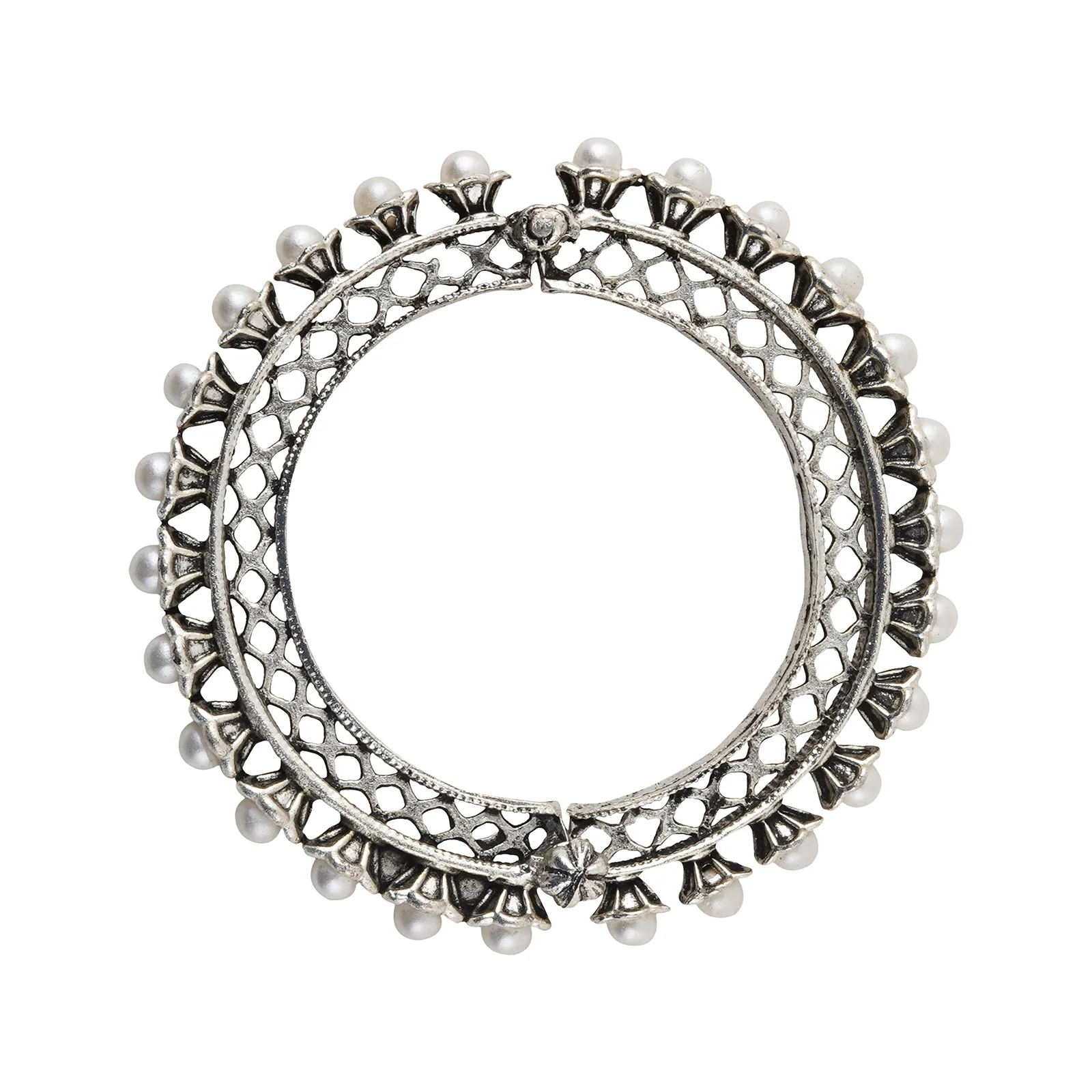 Teejh Aanika Silver Oxidised Bracelet - Image 5