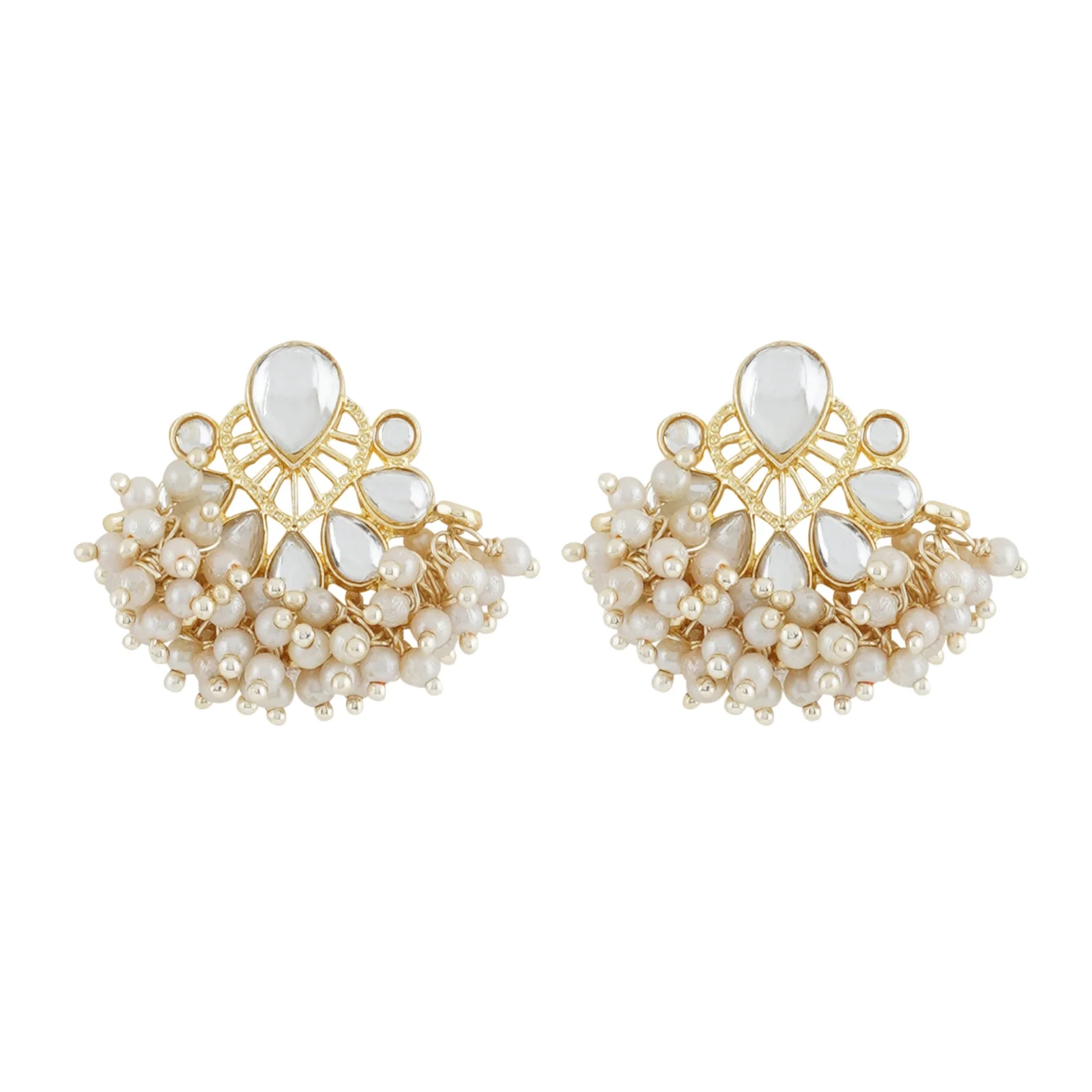 Teejh Aarohi Pearl and Polki Earring - Image 3