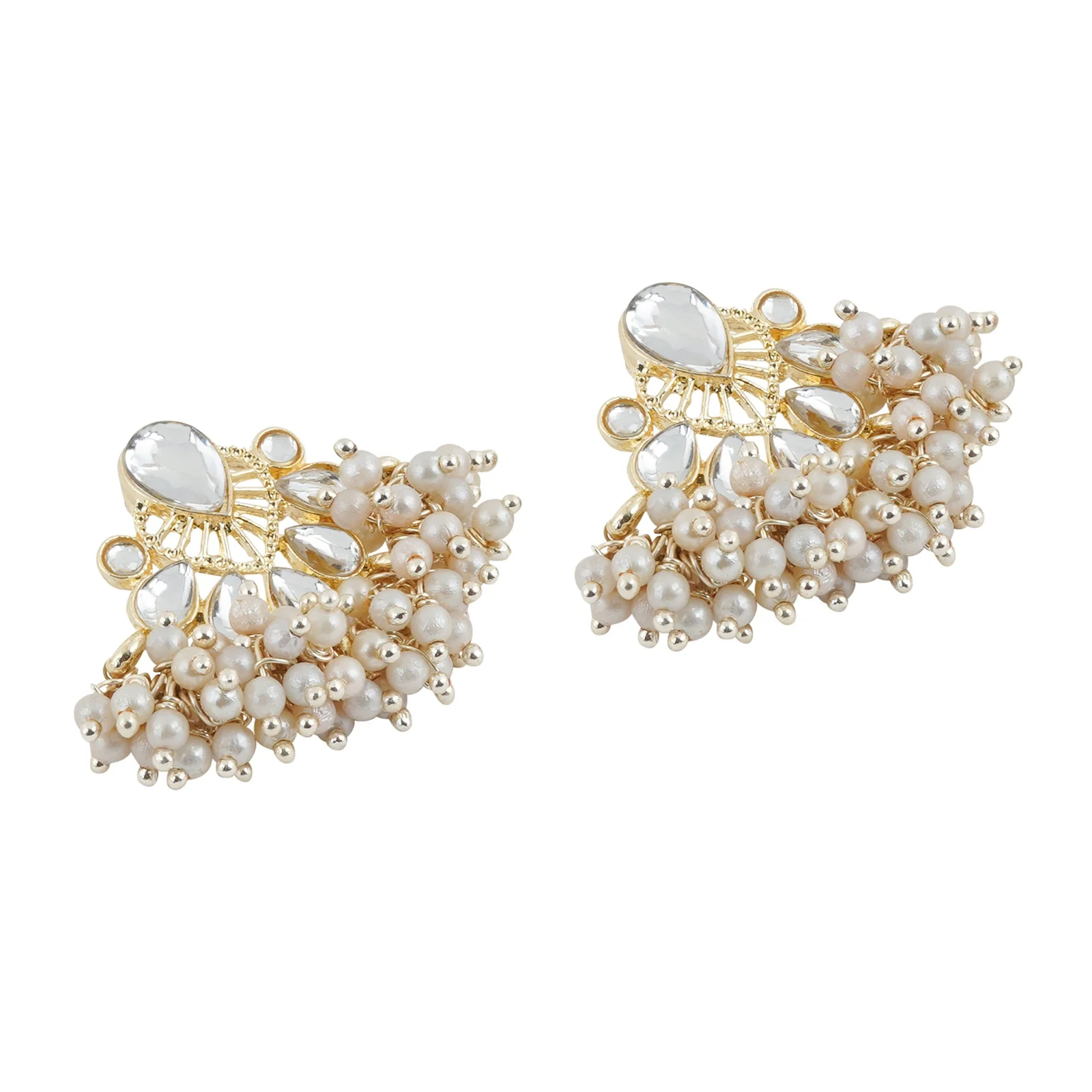 Teejh Aarohi Pearl and Polki Earring - Image 4