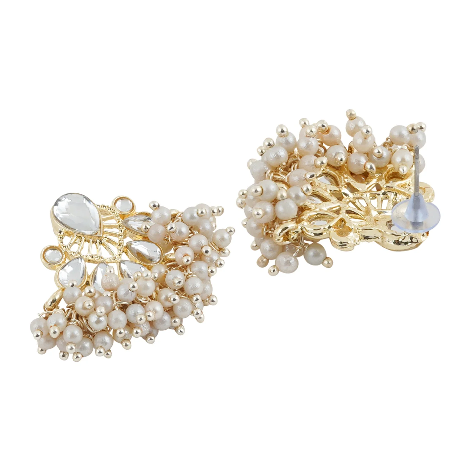 Teejh Aarohi Pearl and Polki Earring - Image 5