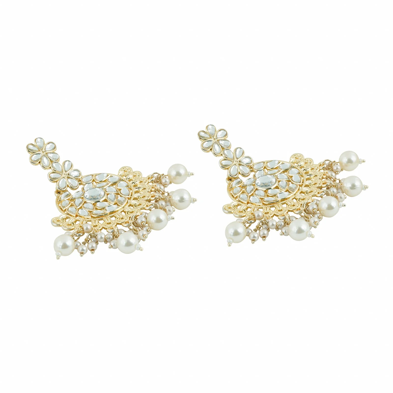 Teejh Aashnaa Pearl and Polki Earring - Image 4