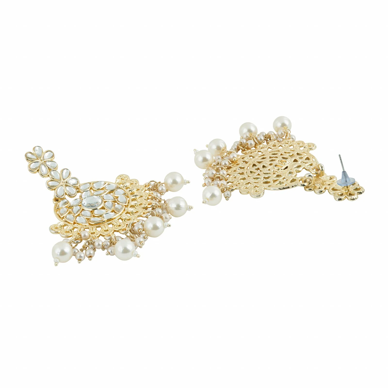 Teejh Aashnaa Pearl and Polki Earring - Image 5