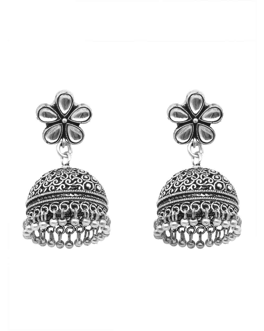 Teejh Aashritha Silver Oxidised Jewelry Gift Set - Image 3