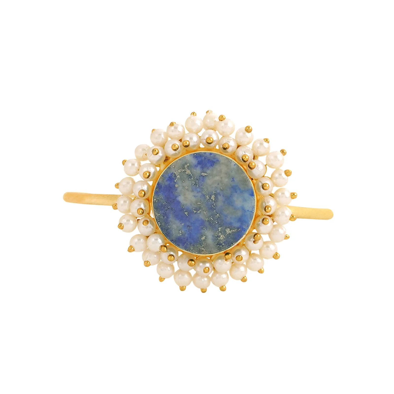 Teejh Aasita Blue Studded Pearl Bracelet - Image 2