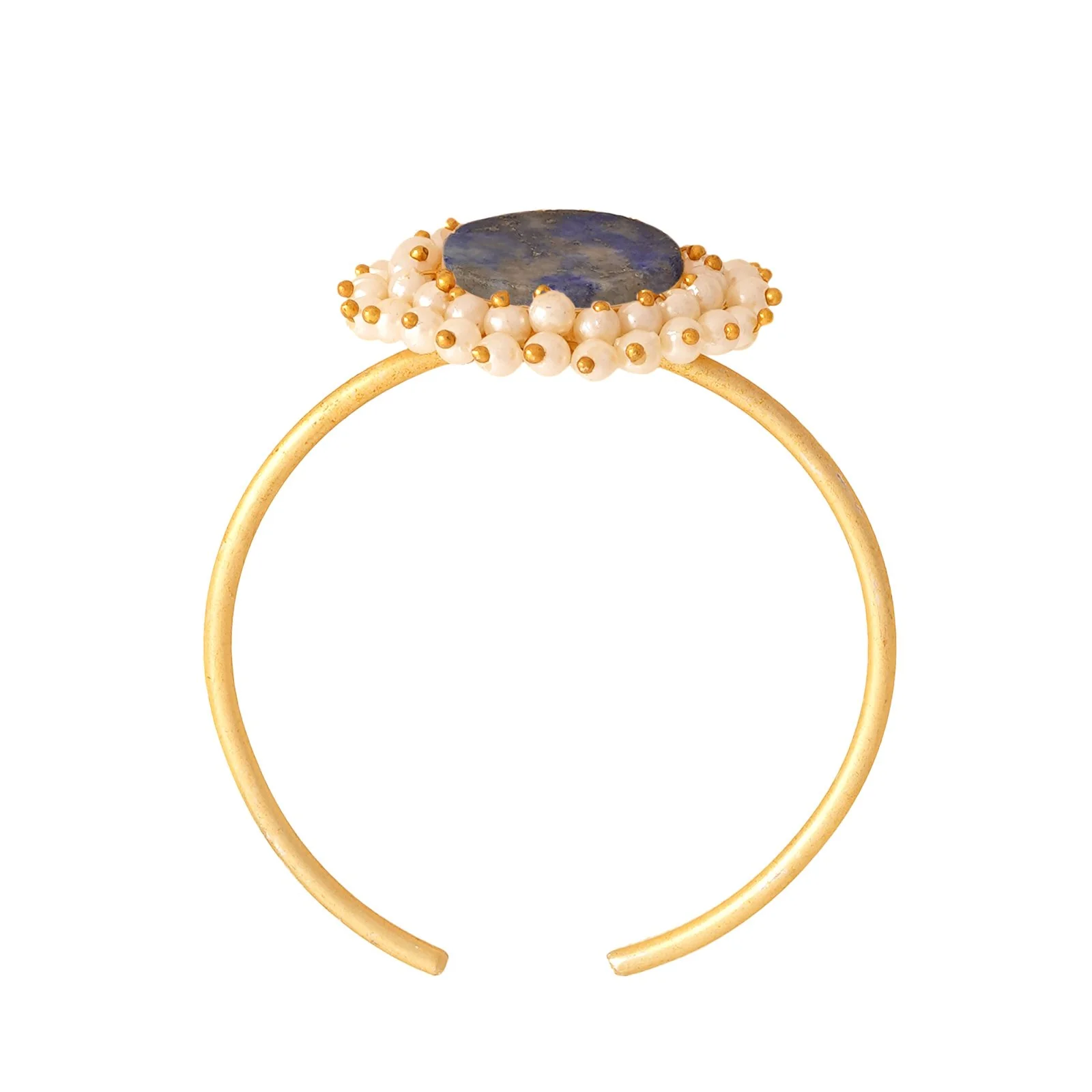 Teejh Aasita Blue Studded Pearl Bracelet - Image 5