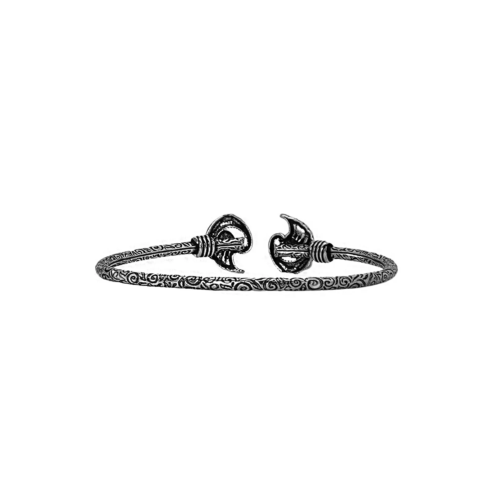 Teejh Aastha Silver Oxidised Peacock Bracelet - Image 6