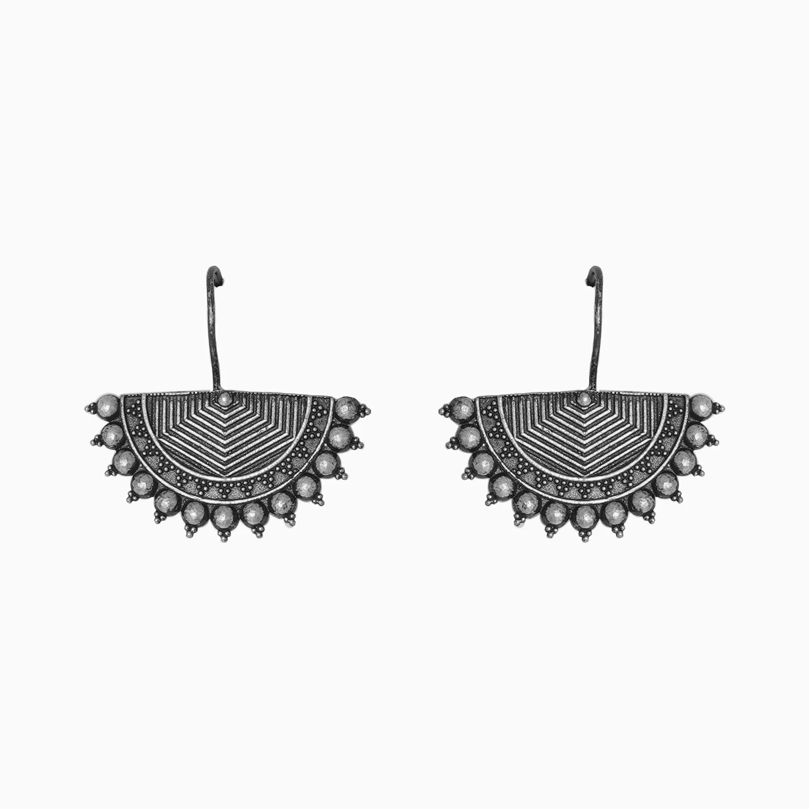 Teejh Aiyra Silver Oxidised Earrings - Image 5