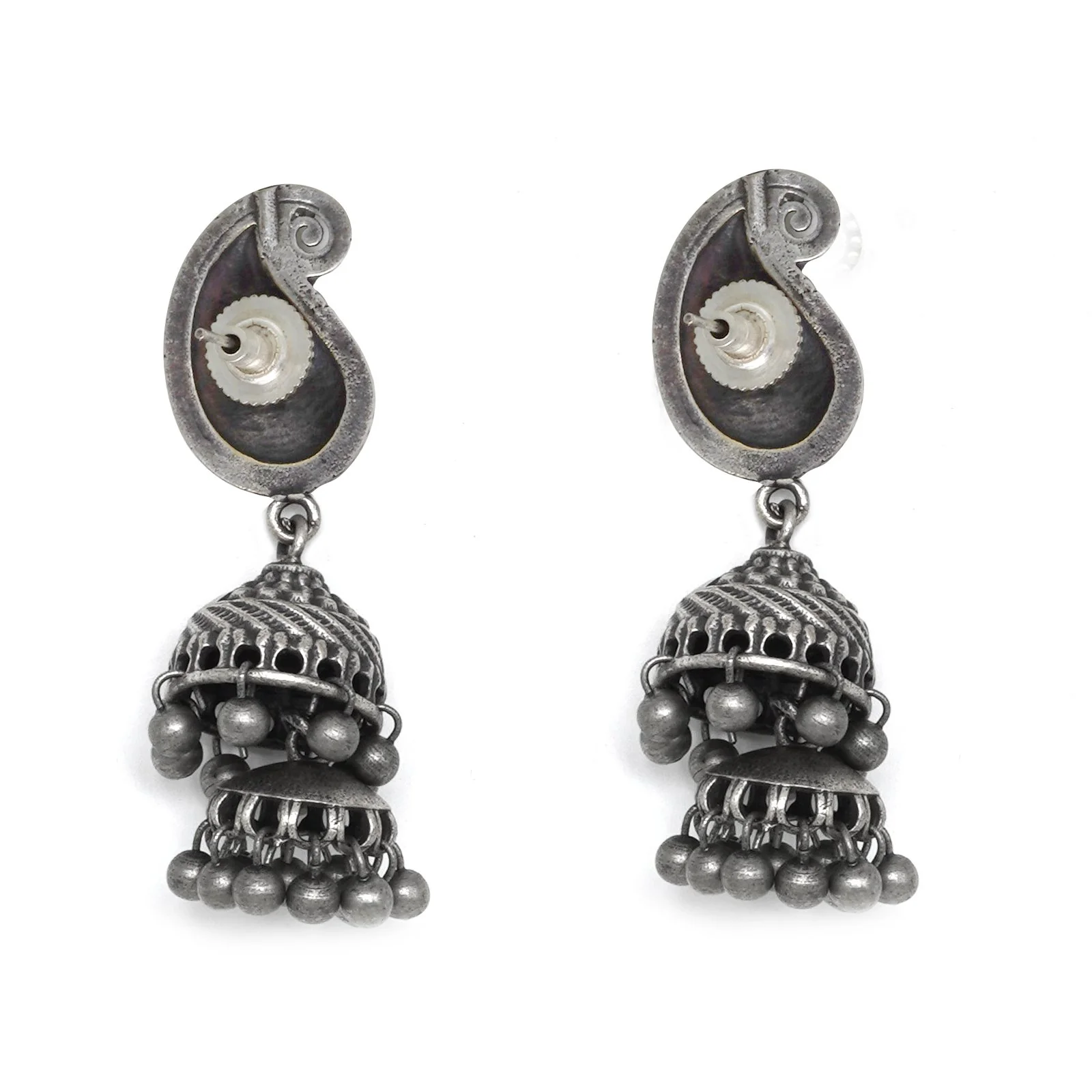 Teejh Akila Silver Oxidised Jewelry Gift Set - Image 4