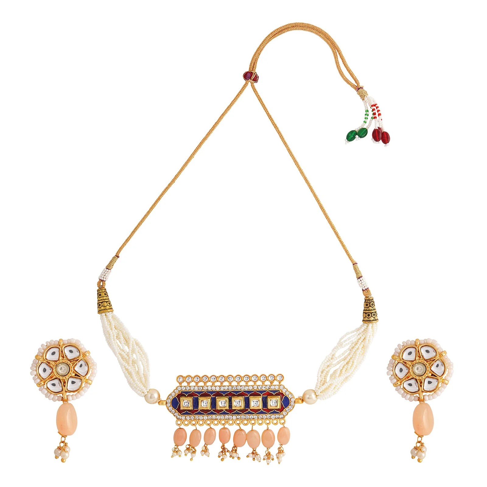 Teejh Akruti Blue Necklace Set - Image 3