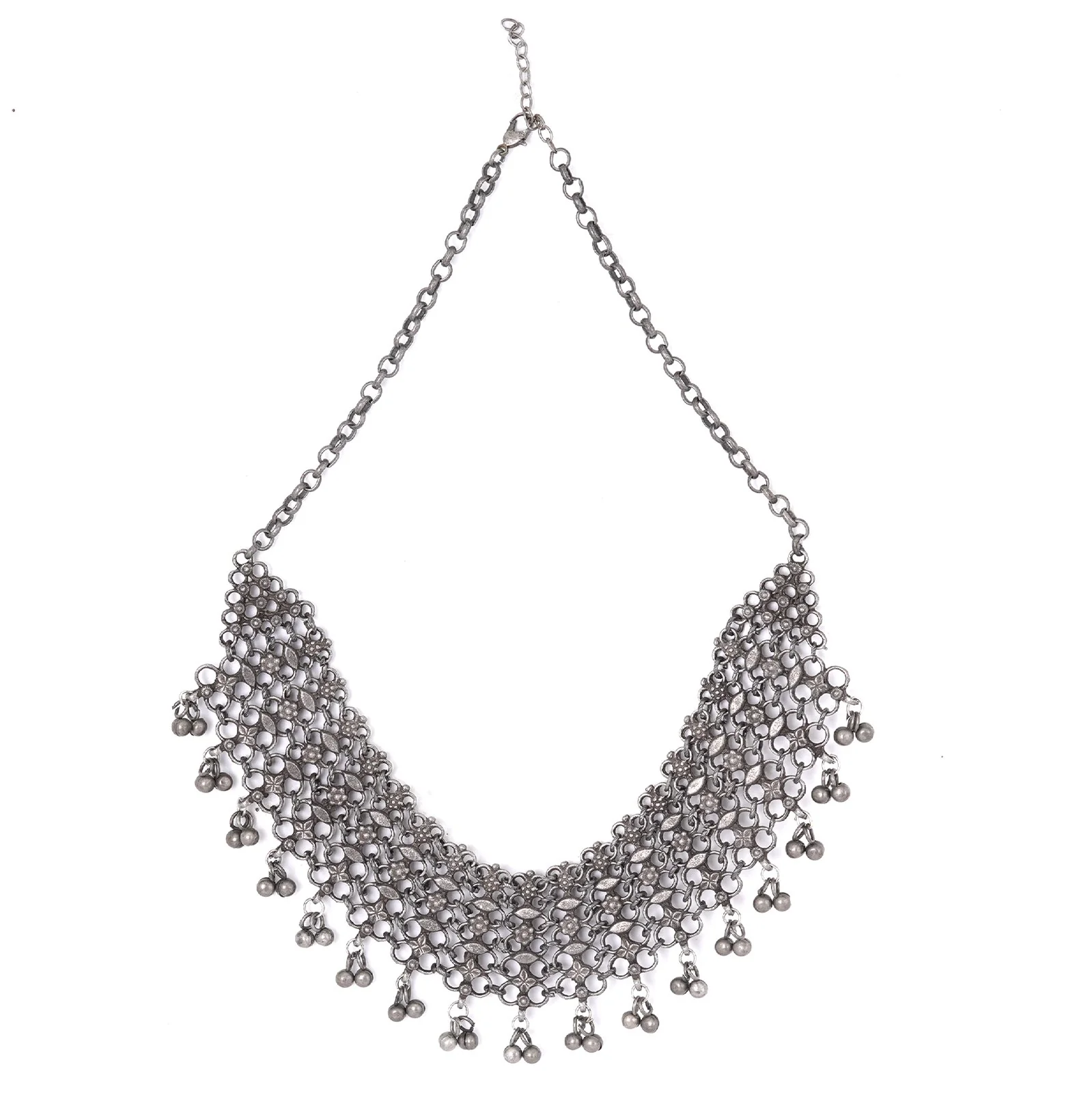 Teejh Alvira Antique Silver Polish Necklace - Image 3