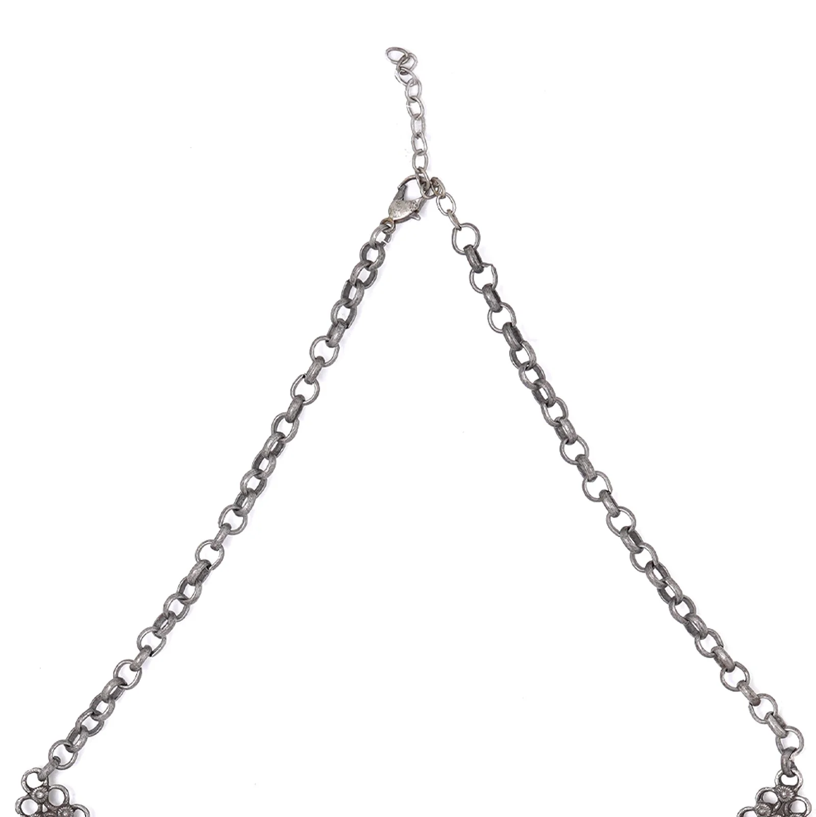 Teejh Alvira Antique Silver Polish Necklace - Image 6