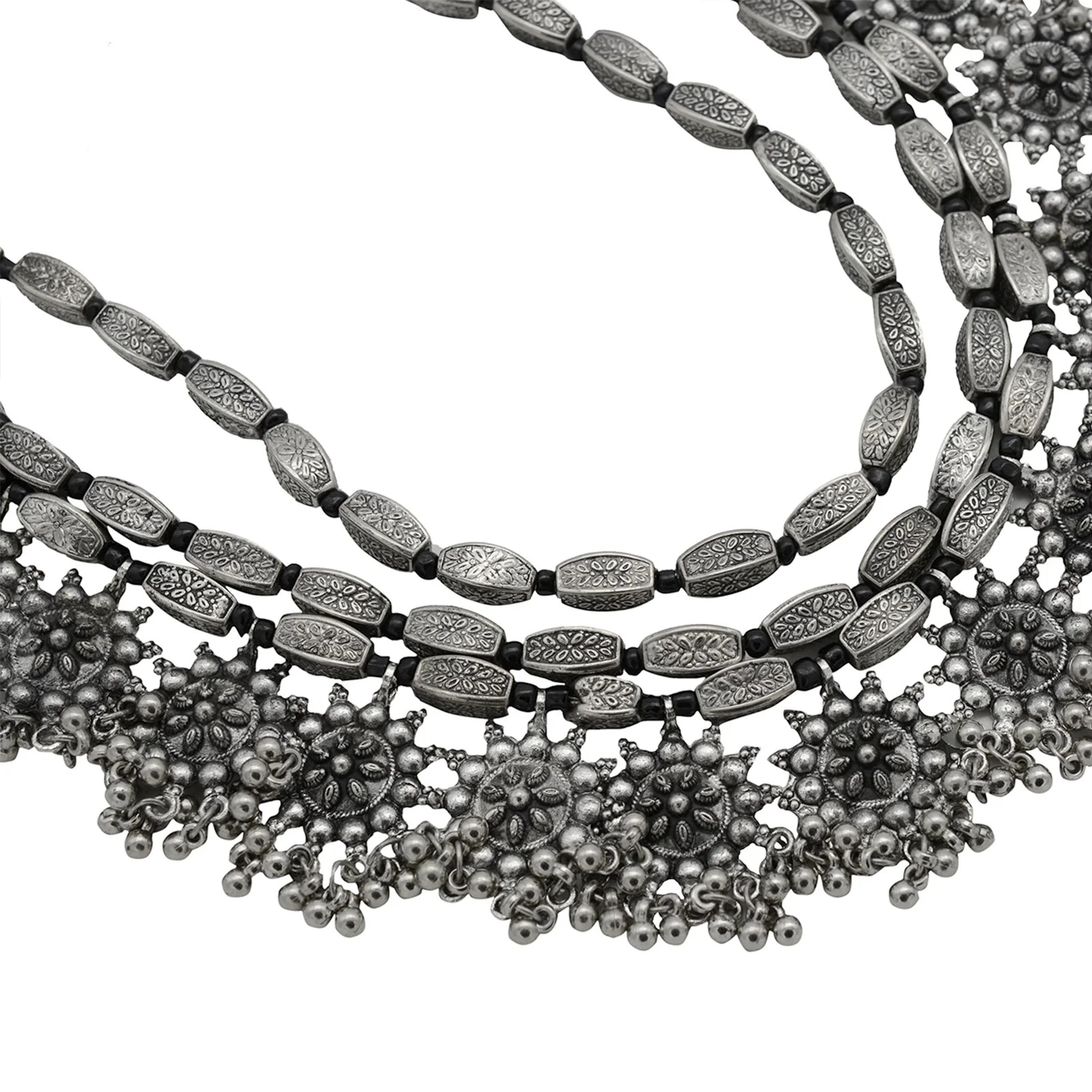 Teejh Ameena Silver Oxidized Jewelry Gift Set - Image 2