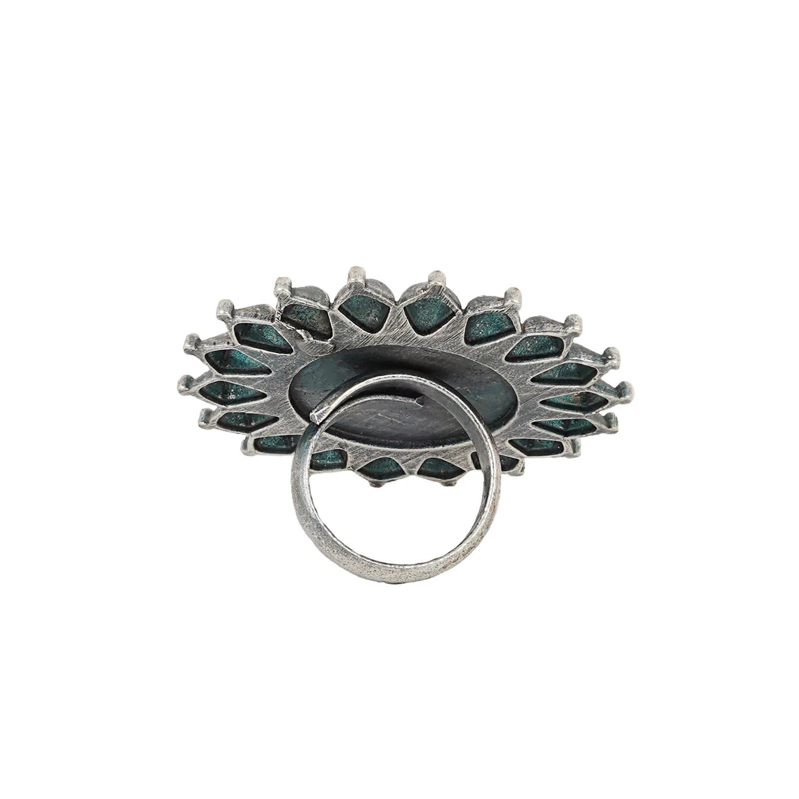 Teejh Amodini Silver Oxidised Ring - Image 5