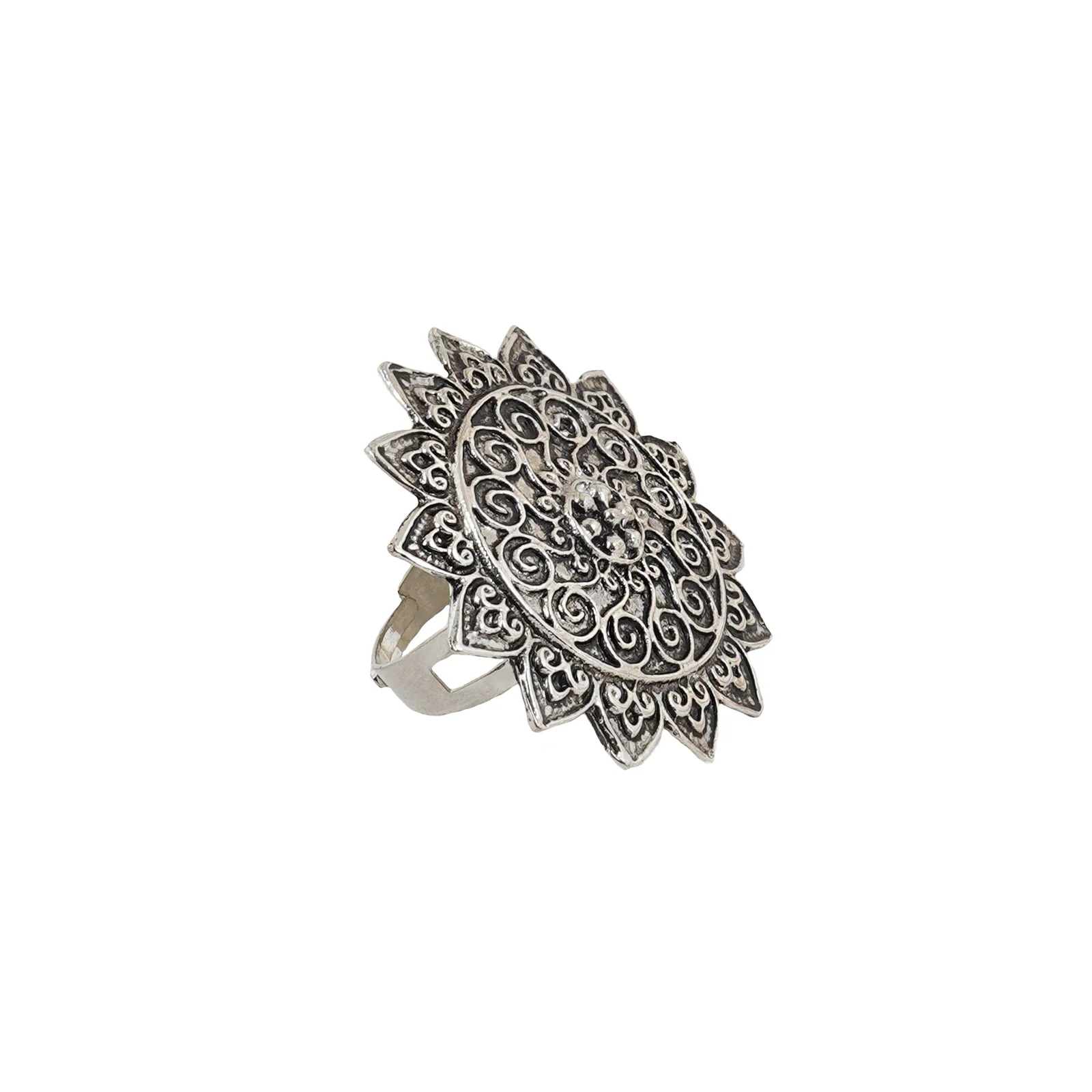 Teejh Anaia Silver Oxidised Ring - Image 4
