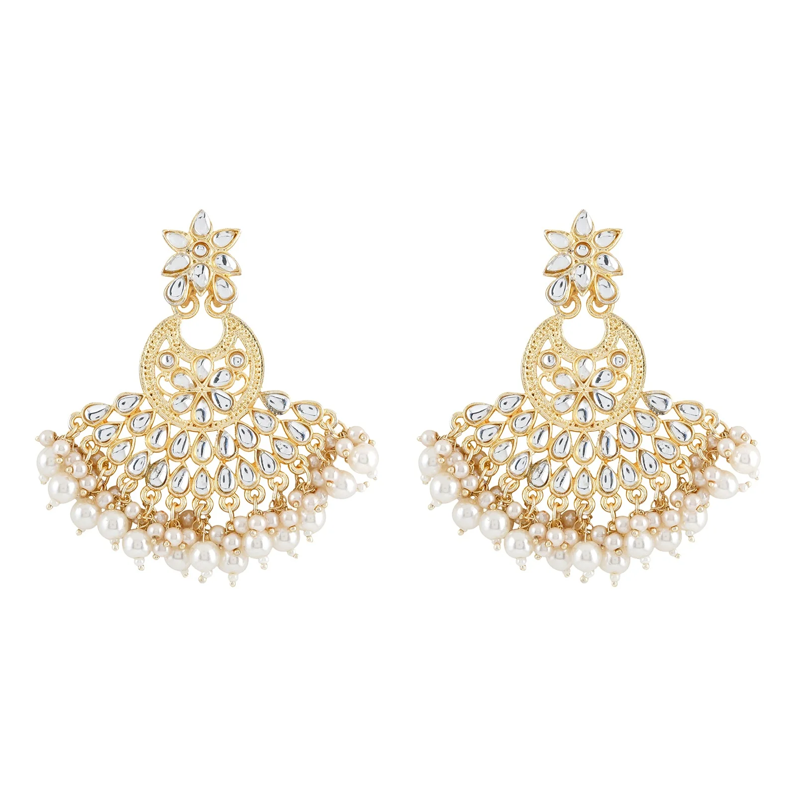 Teejh Anamika Pearl and Polki Earring - Image 3