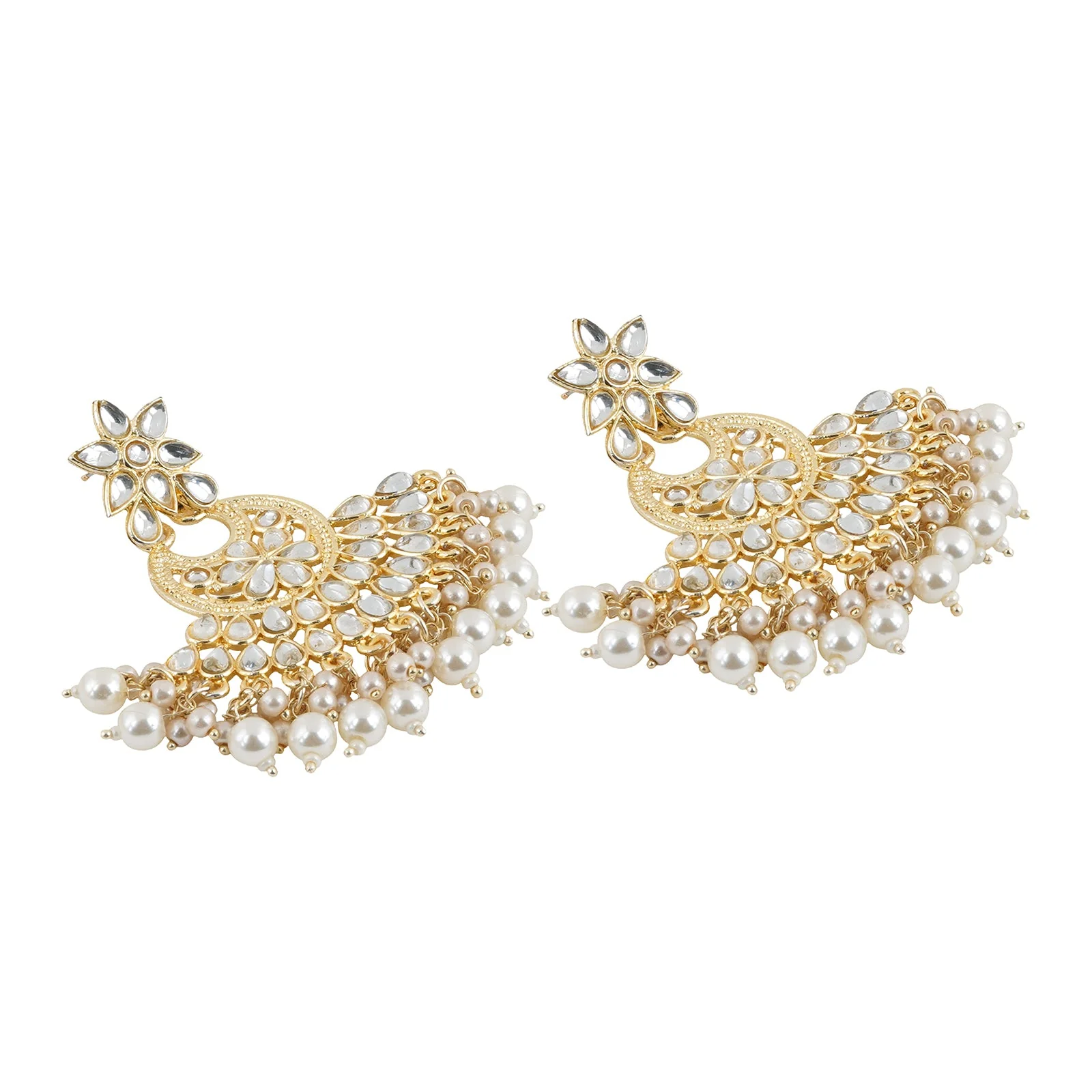 Teejh Anamika Pearl and Polki Earring - Image 4