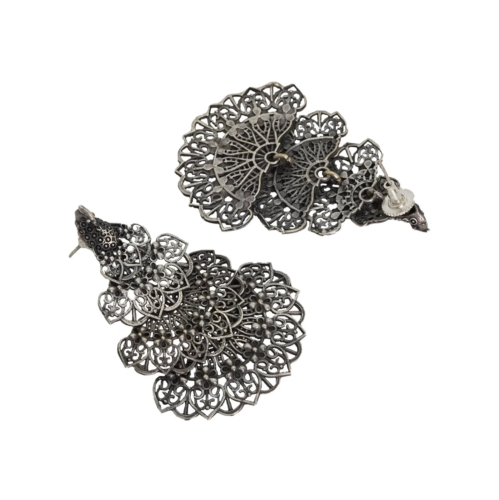 Teejh Anandita Silver Oxidised Earrings - Image 5
