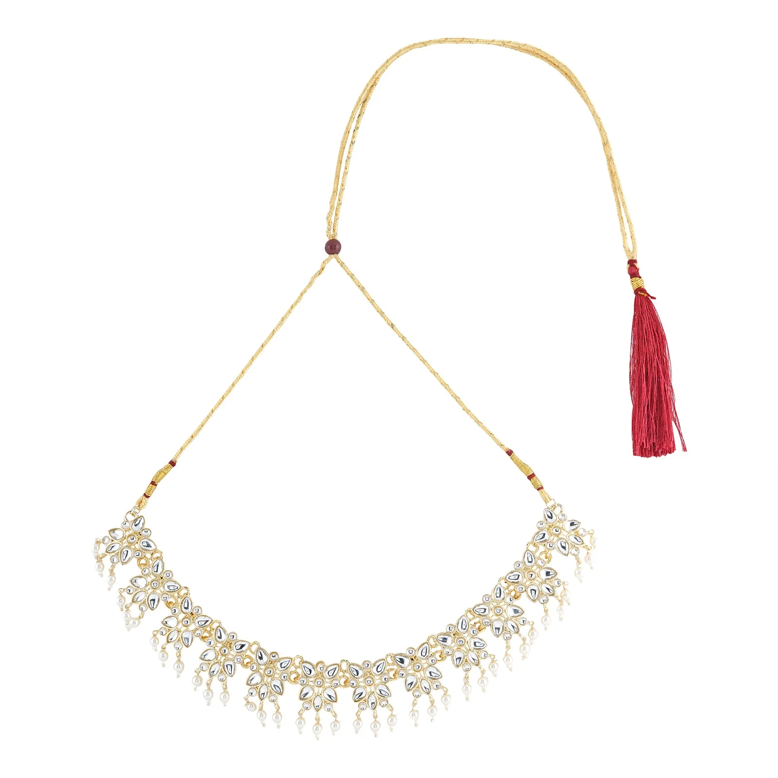 Teejh Anuka Pearl and Polki Necklace - Image 3