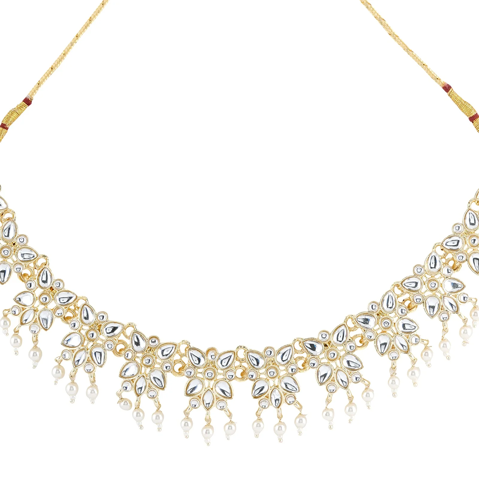 Teejh Anuka Pearl and Polki Necklace - Image 4