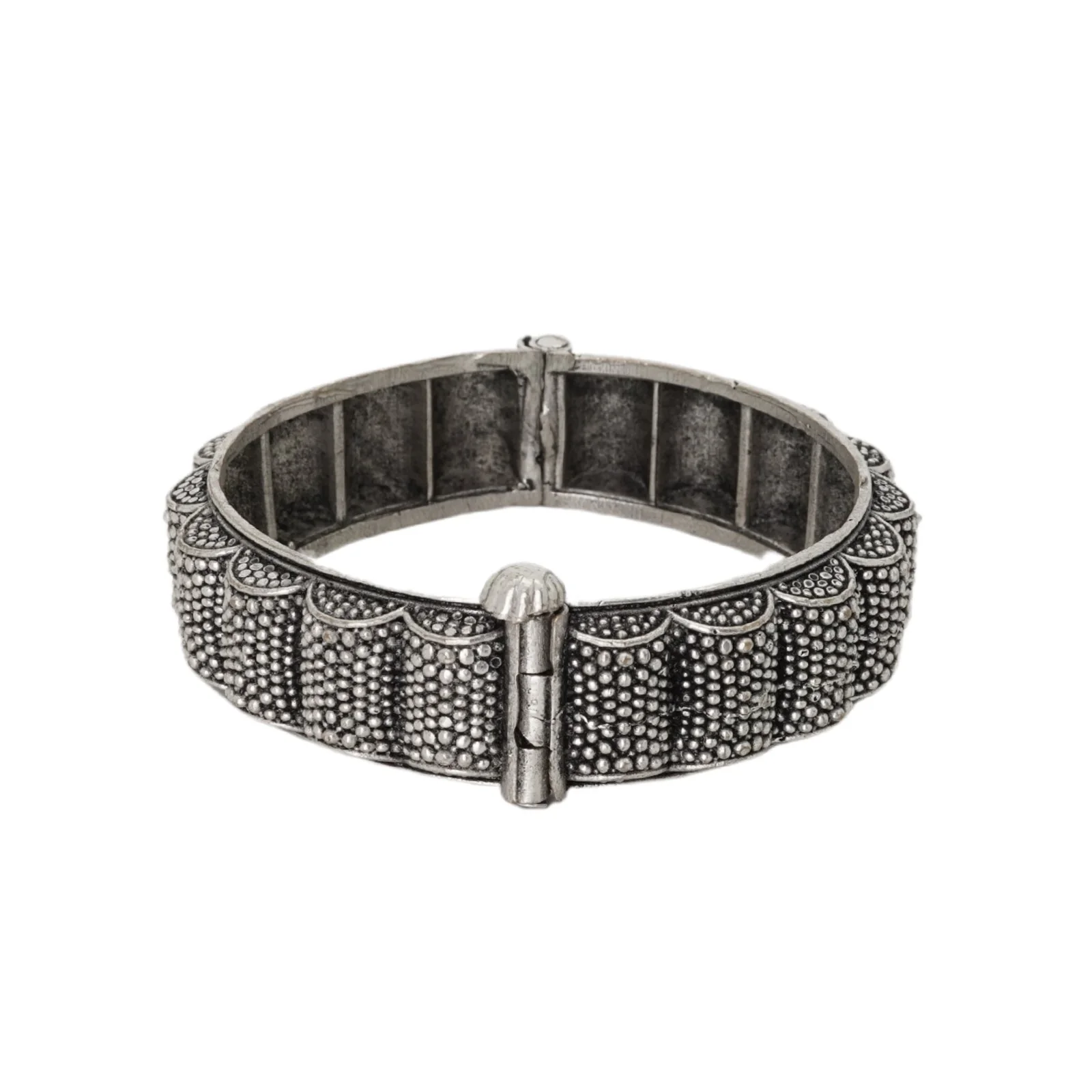 Teejh Arshi Silver Oxidised Bangles - Image 3