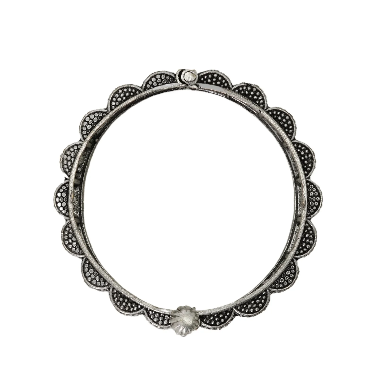 Teejh Arshi Silver Oxidised Bangles - Image 4