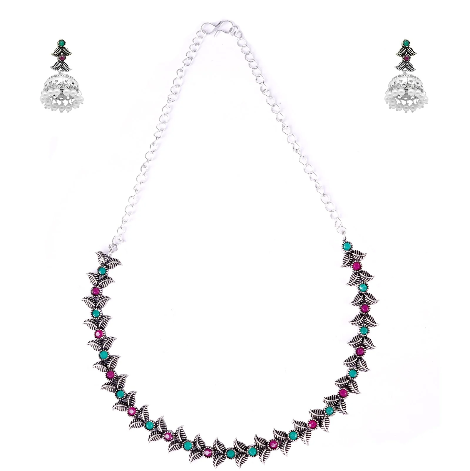 Teejh Aryah Multi colored Necklace Set - Image 2