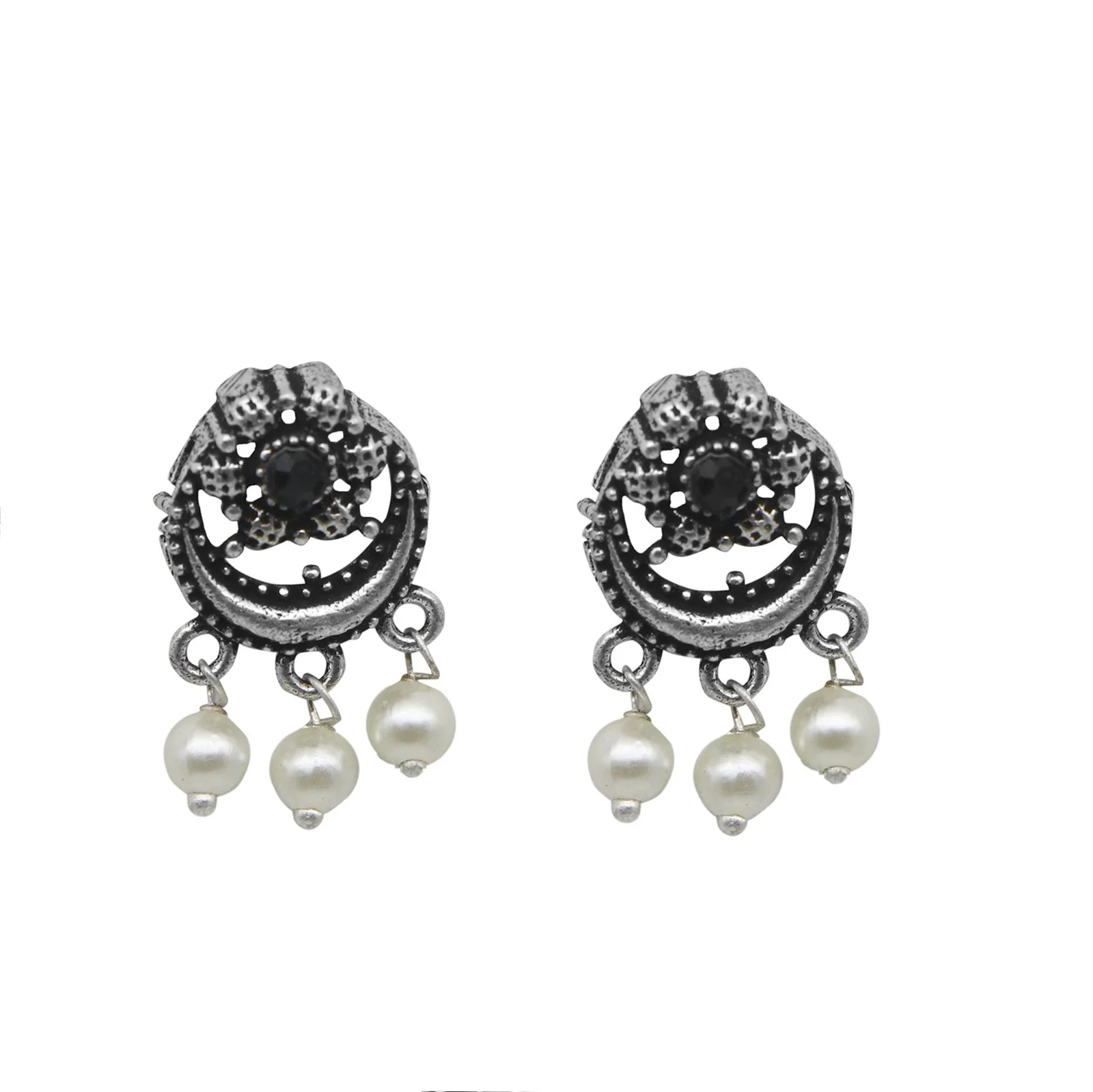 Teejh Ashvi Metallic Silver Oxidized Jewelry Gift Set - Image 4