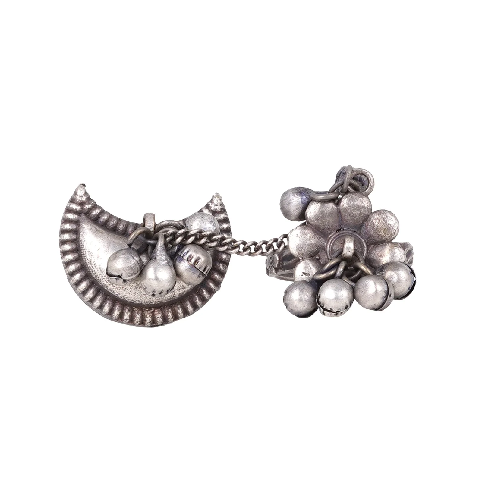 Teejh Chaithra Antique Silver Polish Teejh Ring - Image 4
