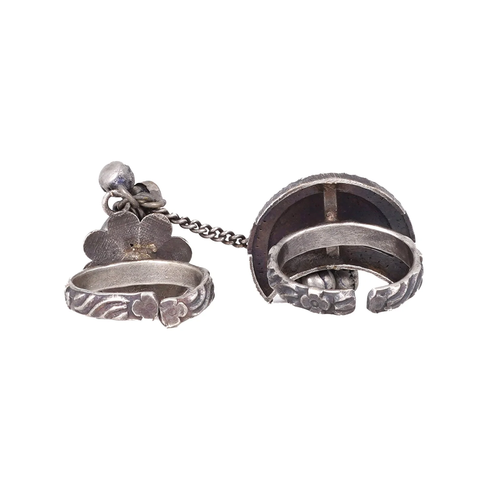 Teejh Chaithra Antique Silver Polish Teejh Ring - Image 6