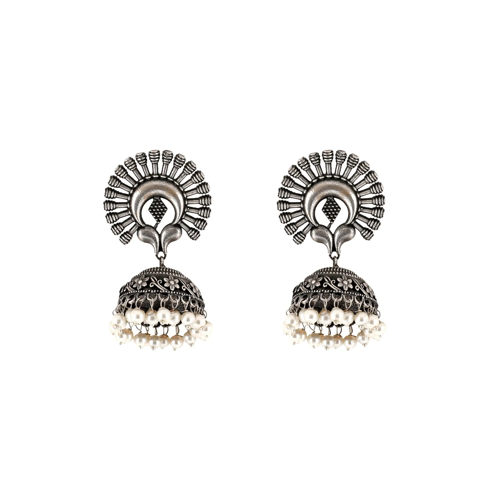 Teejh Daivi Silver Oxidised Jewelry Gift Set - Image 3