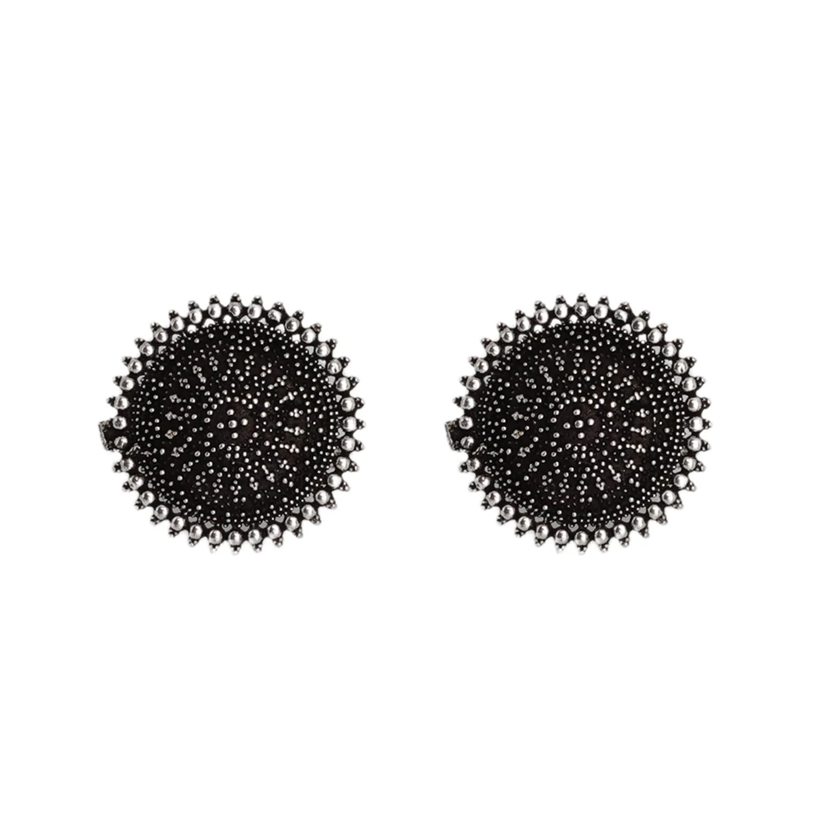 Teejh Darshita Silver Oxidised Toe Rings - Image 3