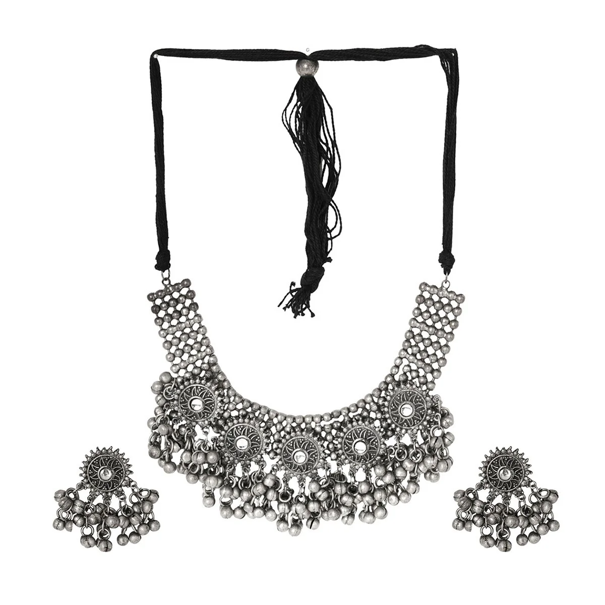 Teejh Deeher Silver Oxidised Jewelry Gift Set - Image 2
