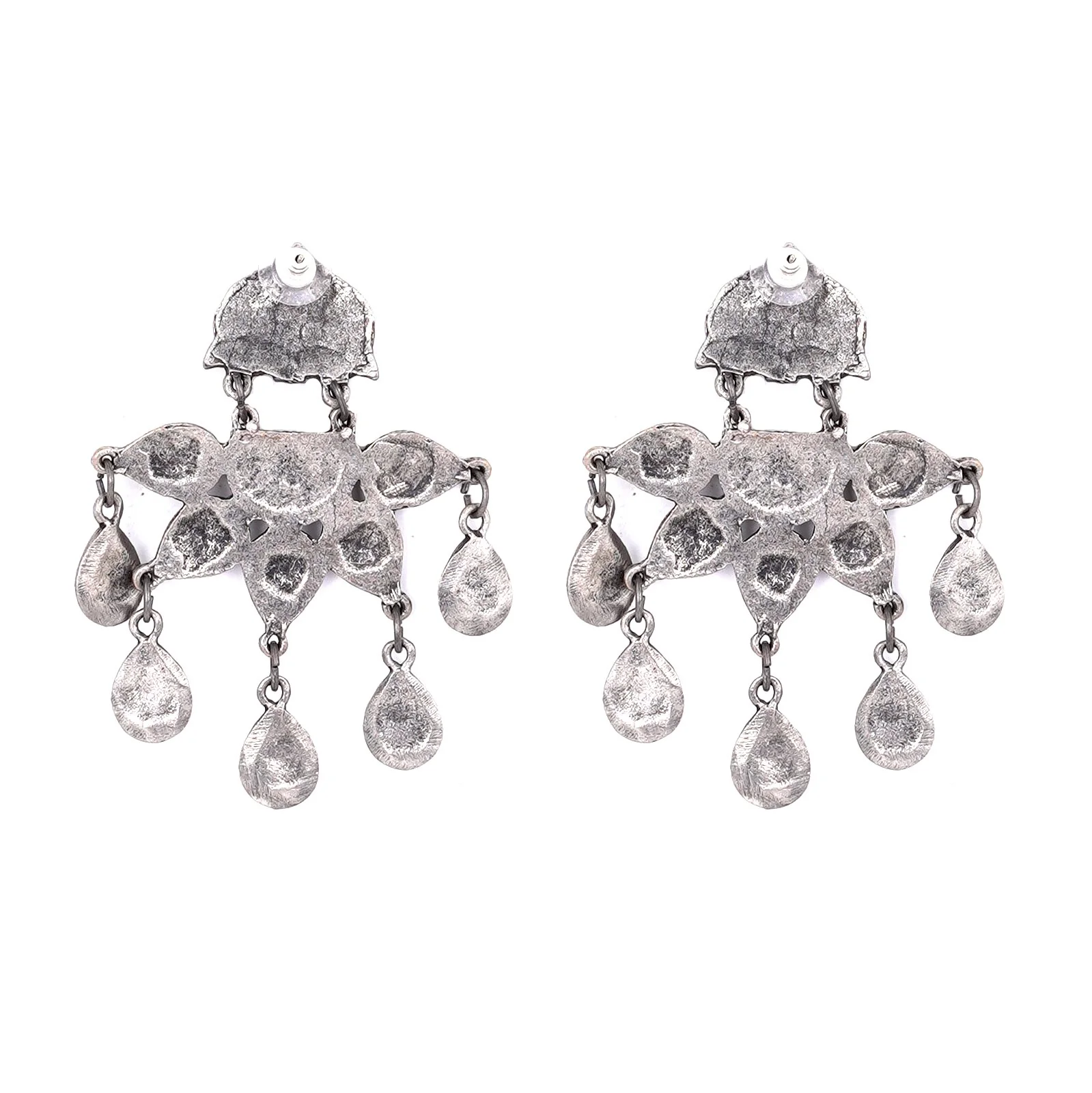 Teejh Dira Antique Silver Polish Necklace Set - Image 9