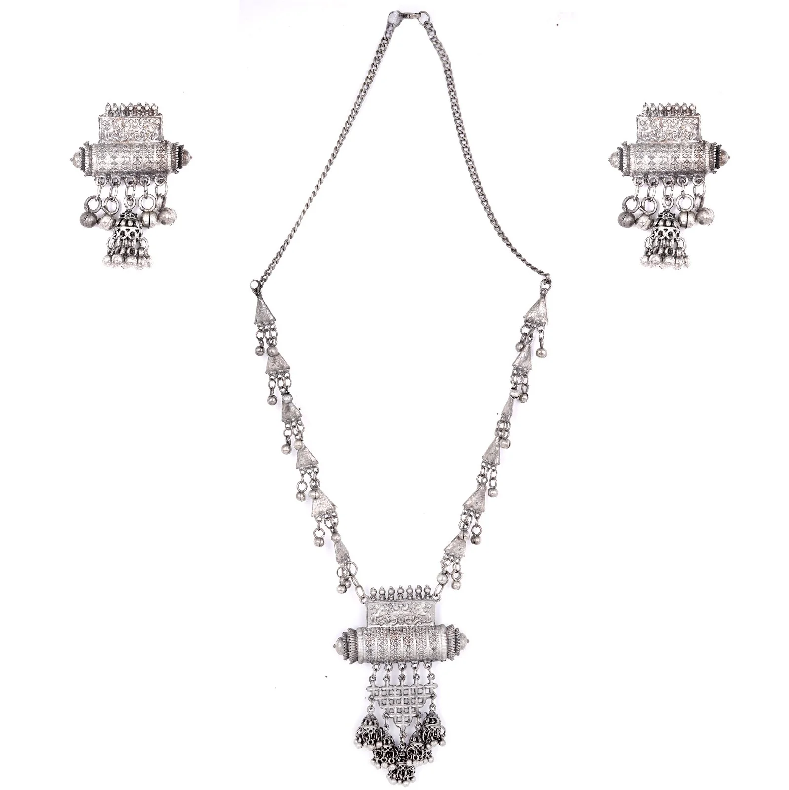 Teejh Diza Silver Oxidised Jewelry Gift Set - Image 2