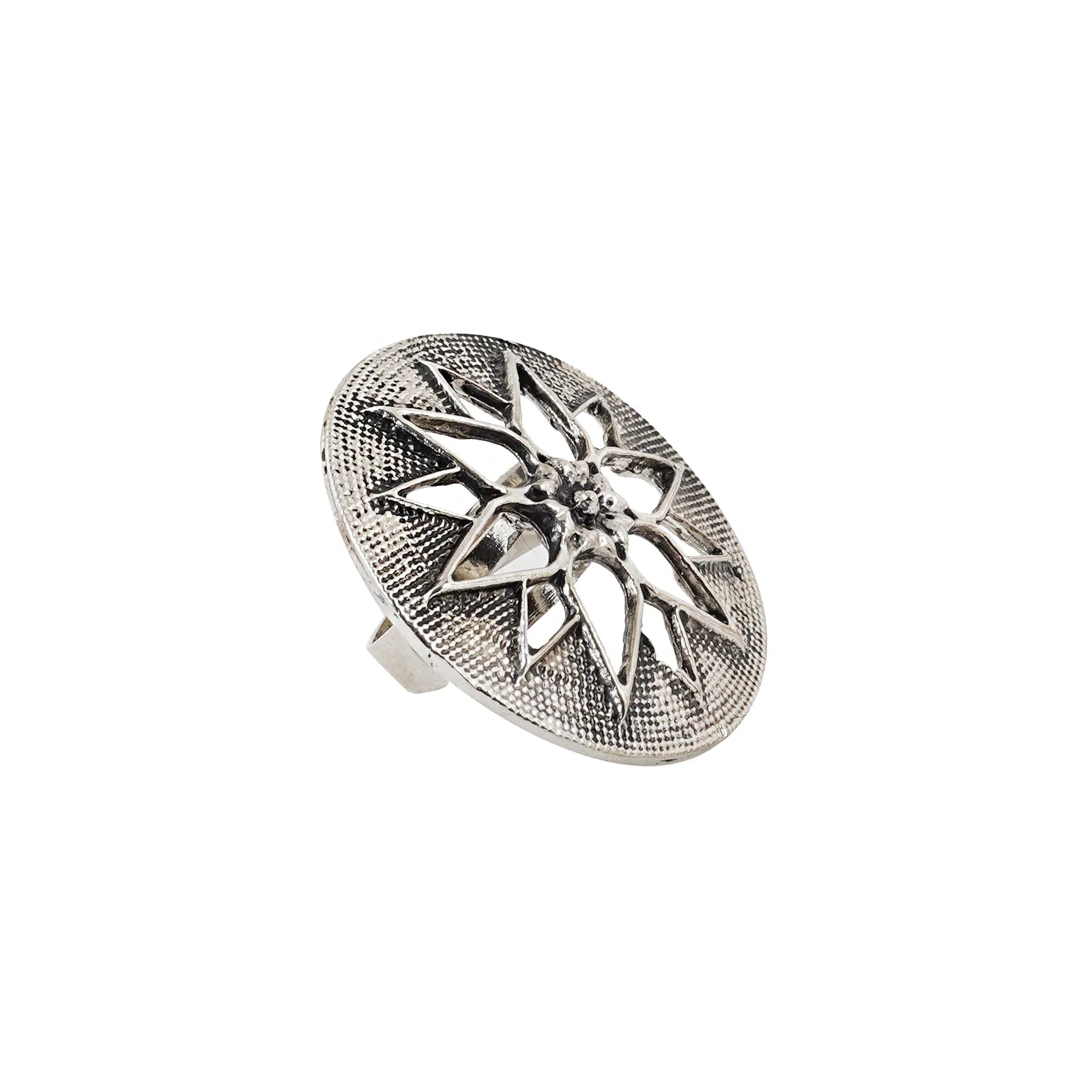 Teejh Drishya Silver Oxidised Ring - Image 4