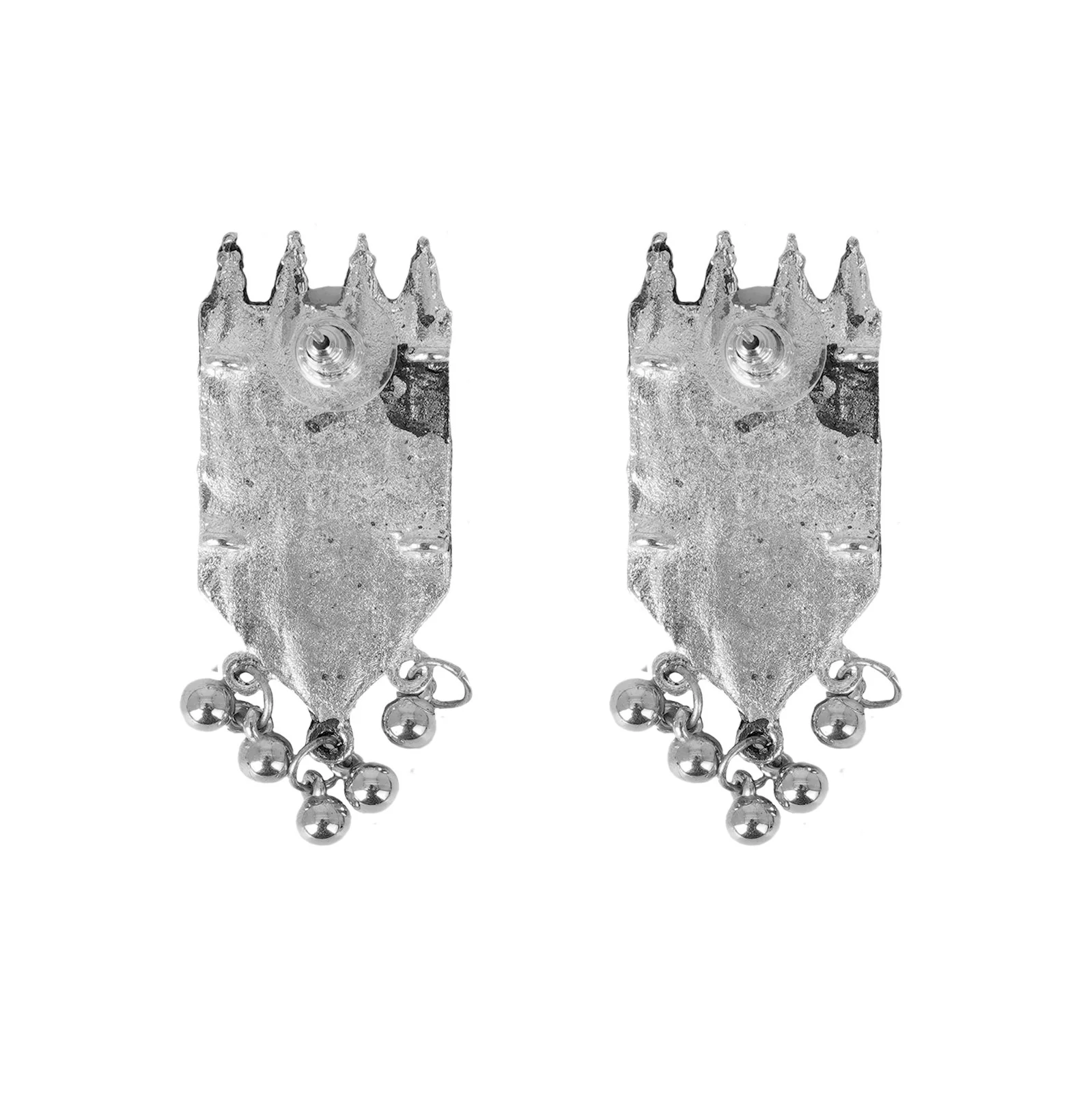 Teejh Dyuti Antique Silver Polish Choker Necklace Set - Image 11