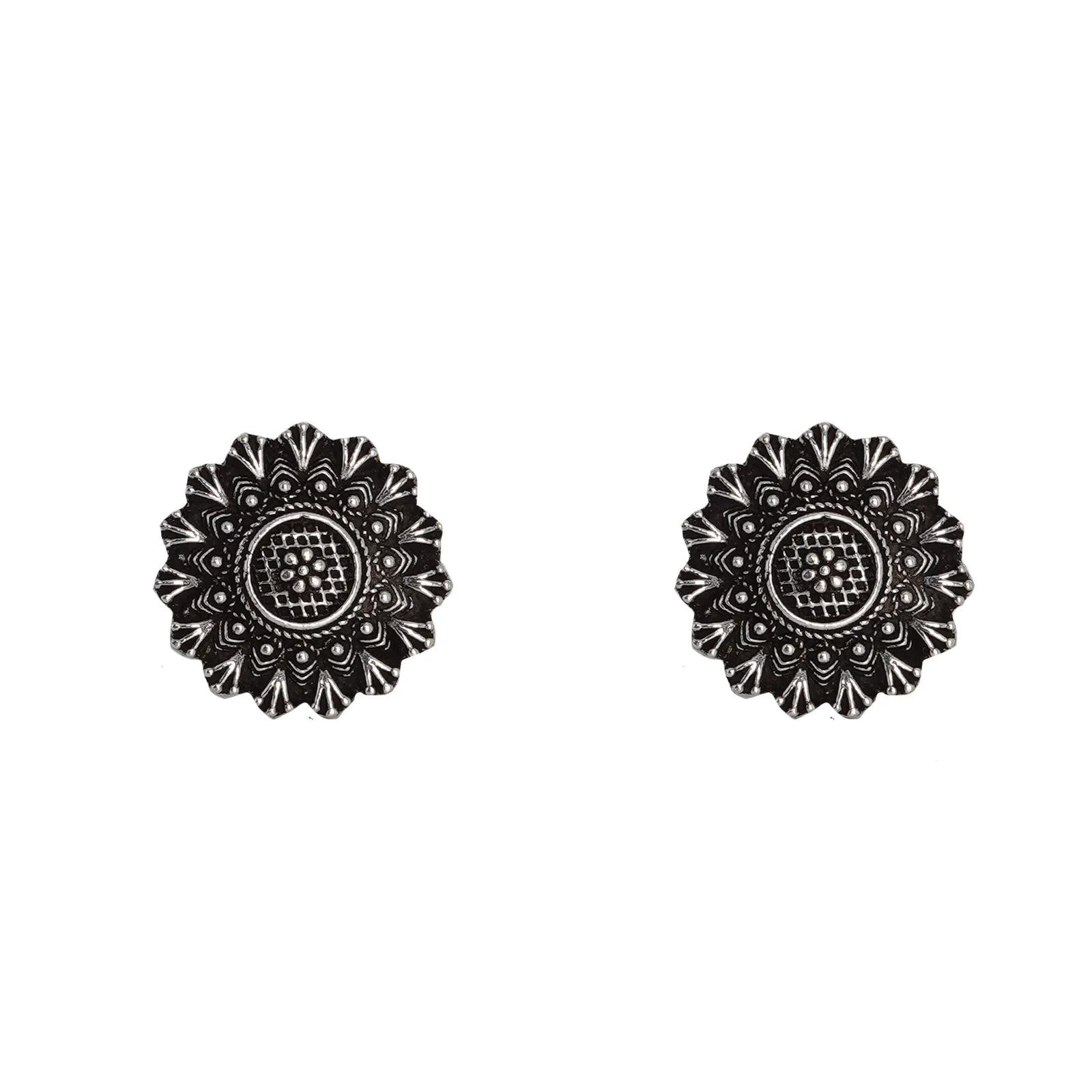 Teejh Edha Silver Oxidised Toe Rings - Image 3