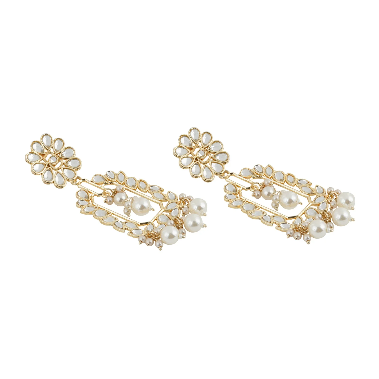 Teejh Enakshi Pearl and Polki Earring - Image 4